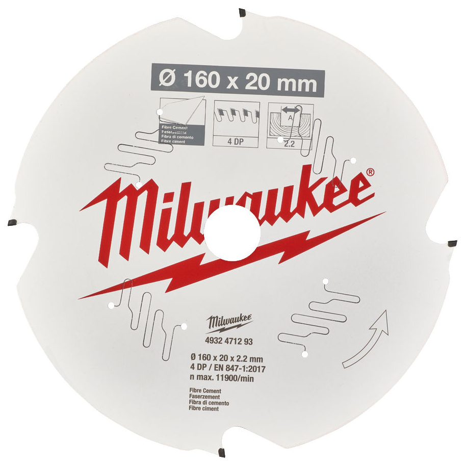 Řezný kotouč MILWAUKEE CSB P FC 160/20 mm 4 zuby